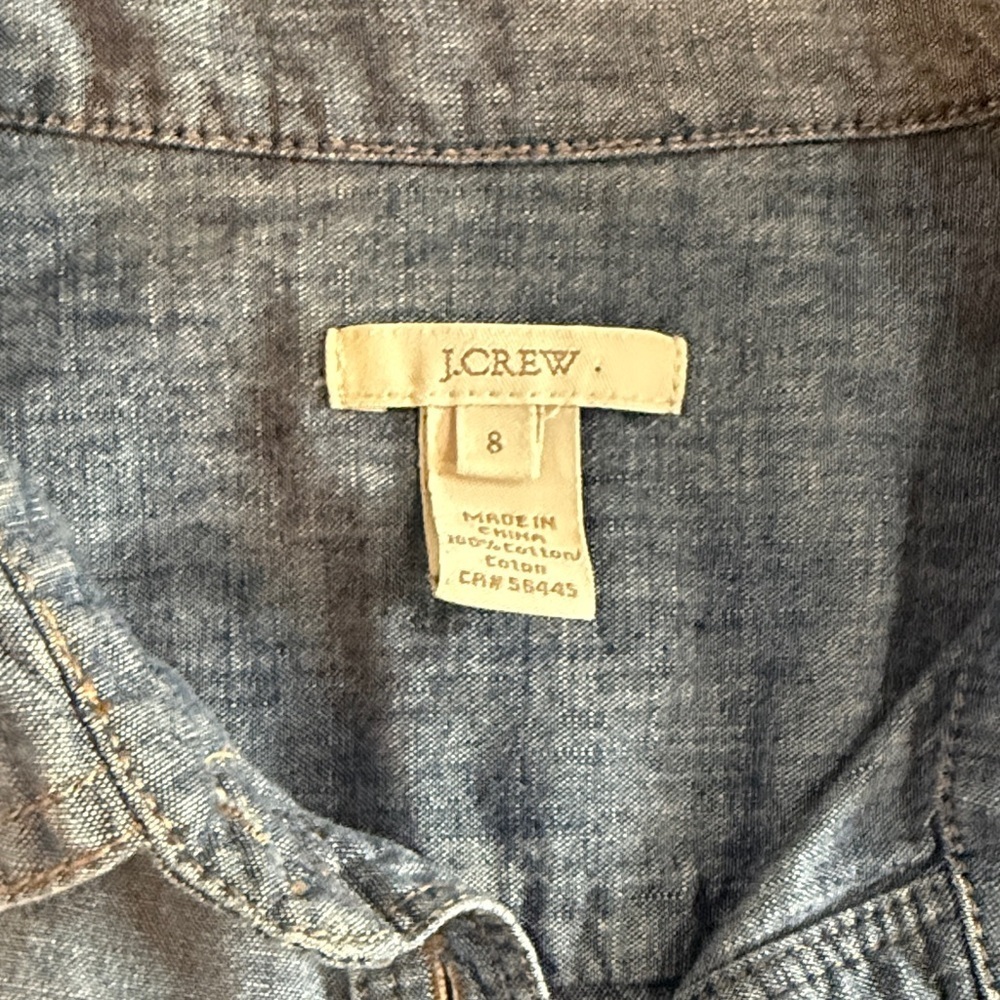 J. Crew Chambray Button-Up Dress - Picture 2 of 2